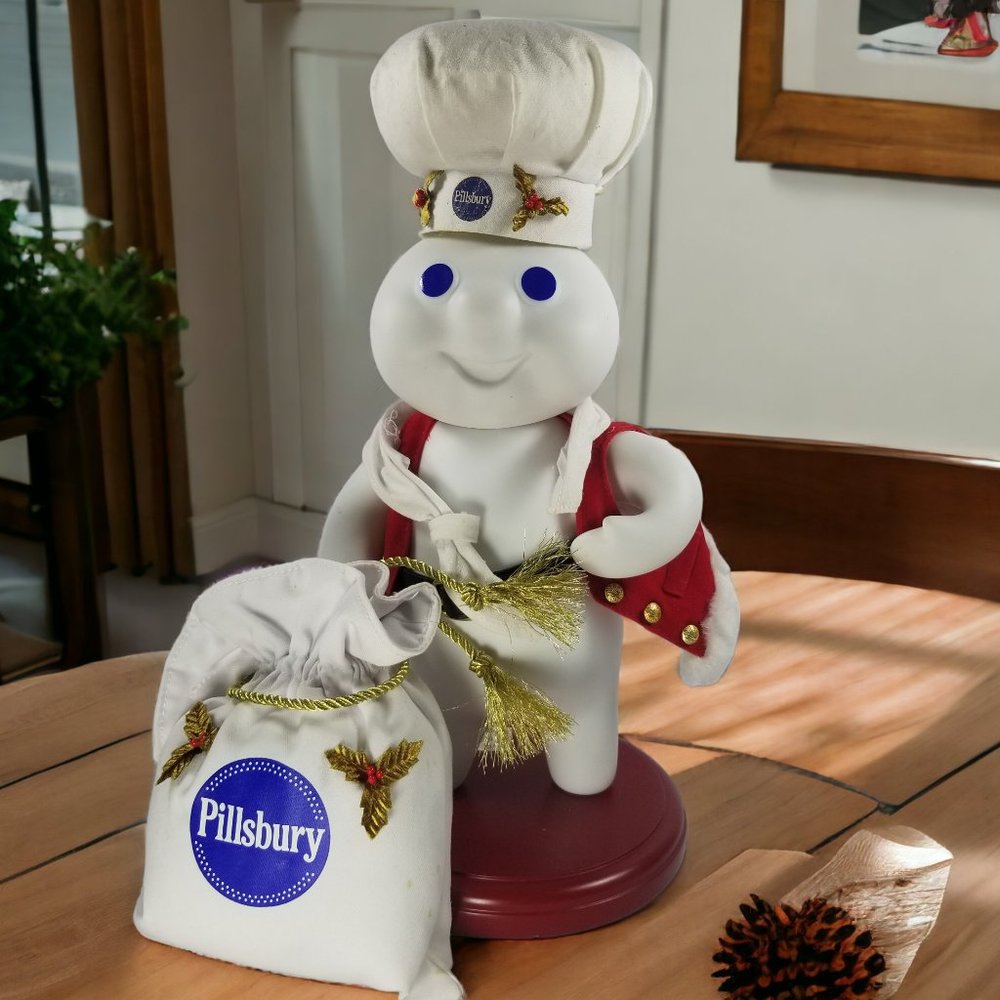 Rare Santa Doughboy Porcelain Collector’s Doll L.E. Danbury Mint & Pillsbury Co.
